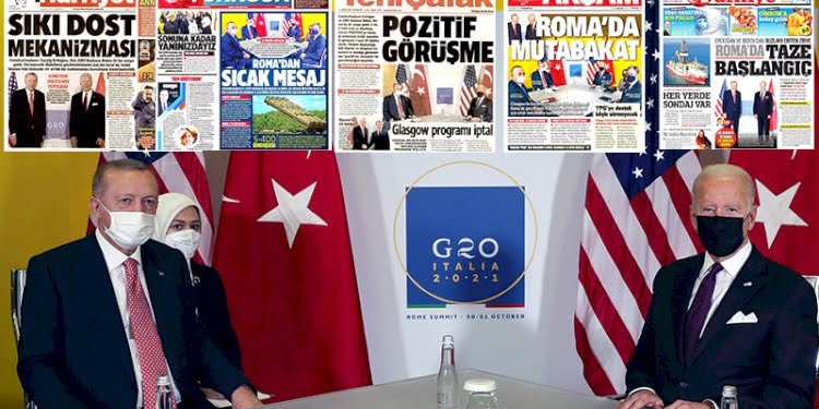 Manşetlerin rotası anında döndü! ‘Dostum Biden’ havasına hızla geçiş