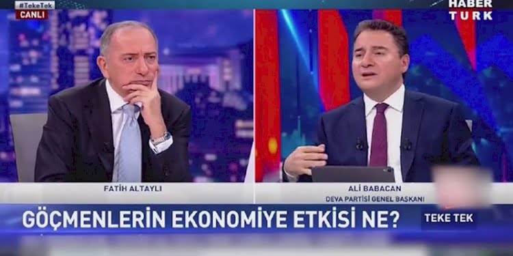 Babacan ‘Türkiye’deki Suriyeliler yük değil’ dedi Ümit Özdağ’dan çağrı geldi
