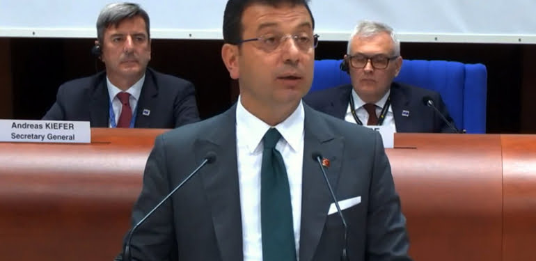 İmamoğlu Strasburg’da HDP’li belediye başkanlarını savundu
