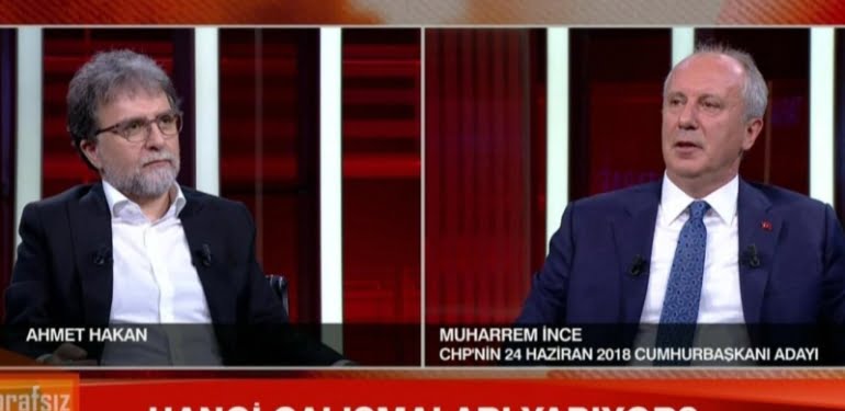 Ahmet Hakan’dan ilginç iddia: CHP’nin CNN Türk’ü boykot kararı Muharrem İnce’yle mi ilgili?