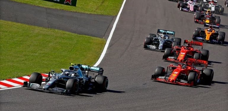 Japonya’da zafer Bottas’ın şampiyonluk Mercedes’in