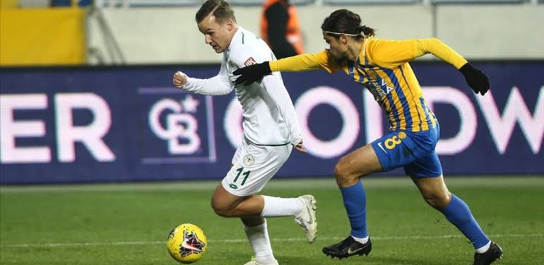 Ankaragücü-Konyaspor karşılaşmasında son dakika golü geldi