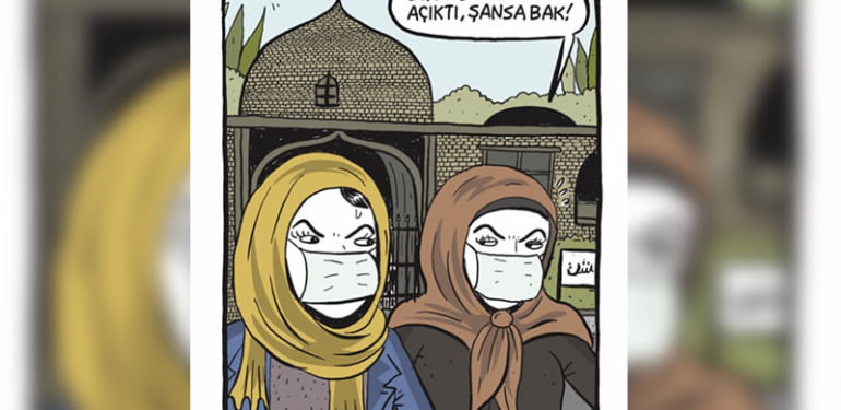 Leman dergisi Misvak’ı aratmadı: Tepki çeken koronavirüs karikatürü