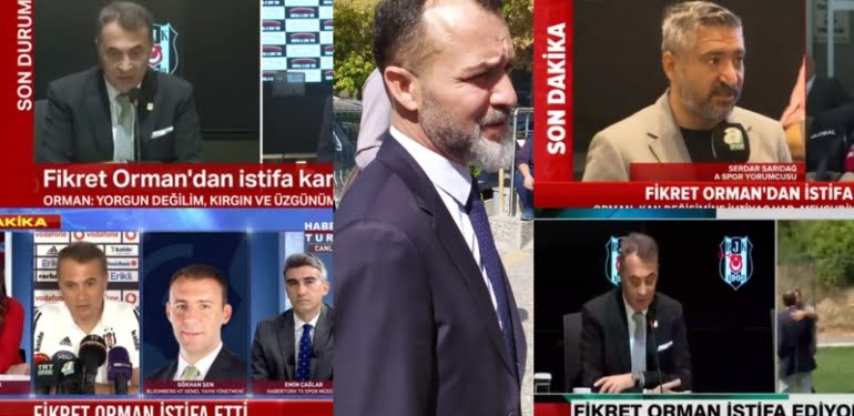 Murat Eren’i görmezden gelen TV’ler Fikret Orman’ın istifasını konuşuyor