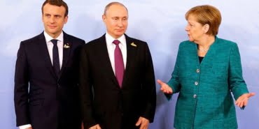 merkel-macron-putin