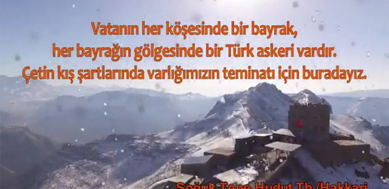 MSB: “Çetin kış şartlarında varlığımızın teminatı için buradayız”