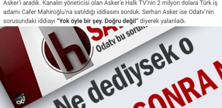 Halk TV satıldı haberini ilk Odatv mi yaptı?