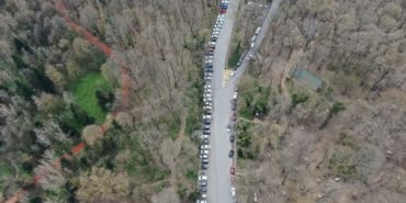 BELGRAD ORMANLARI PIKNIKCILERLE DOLDU (FOTO ALI AKSOYER/ISTANBUL(DHA))