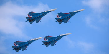 Rus pilotlardan TEKNOFEST'te nefes kesen gösteri