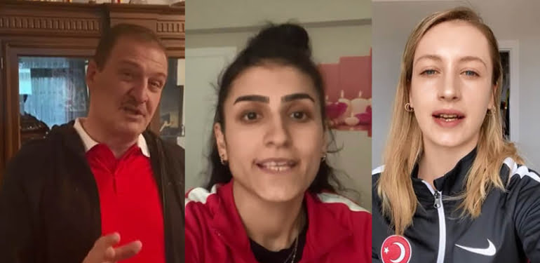 Tekvando Federasyonu Başkanı Metin Şahin ve sporculardan ‘koronavirüs’ mesajı