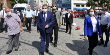 KARAMAN'DA PANDEMI FARKINDALIK YURUYUSU YAPILDI