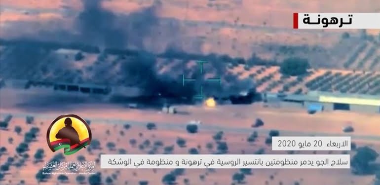 VİDEO- Rus yapımı Pantsirler böyle vuruldu