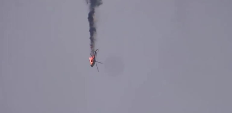 Suriye helikopteri böyle vuruldu