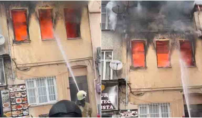 Ortaköy’de yangın: Bir kişi hayatını kaybetti