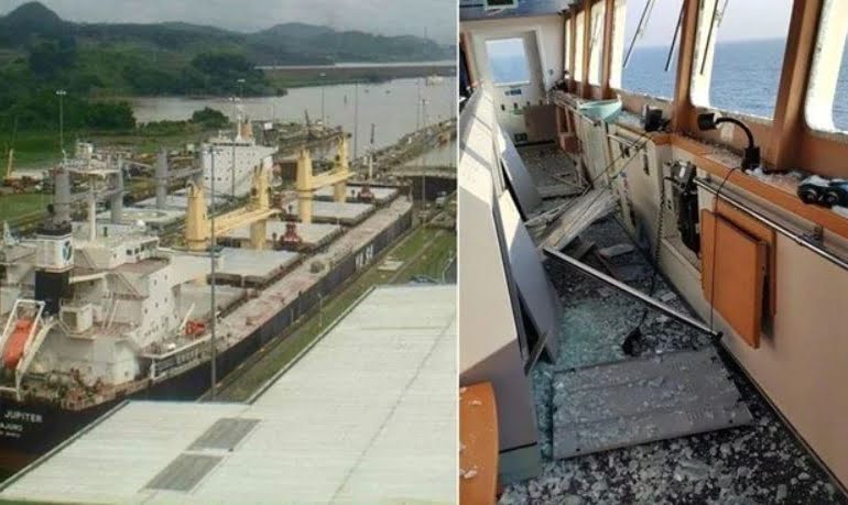 Karadeniz’de Türk gemisine bomba isabet etti!