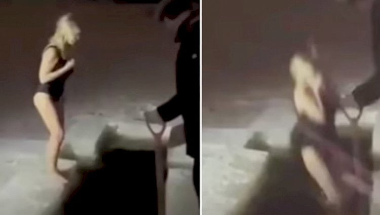 Rusya’da buz tutan nehre giren kadın kayboldu!