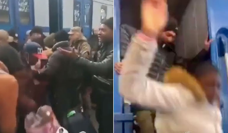 Ukrayna sınırında ‘ırkçılık’ manzaraları… Savaştan kaçan Afrikalıları zorla trenden indirdiler!