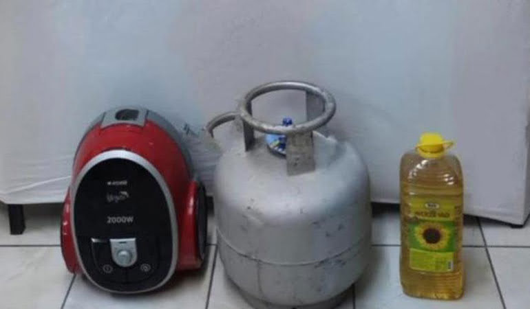 5 kiloluk ayçiçeği yağı ve ev malzemeleri çalan 2 kişi tutuklandı