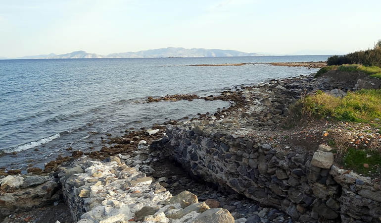 Deniz çekilince 2 bin yıllık tarih ortaya çıktı
