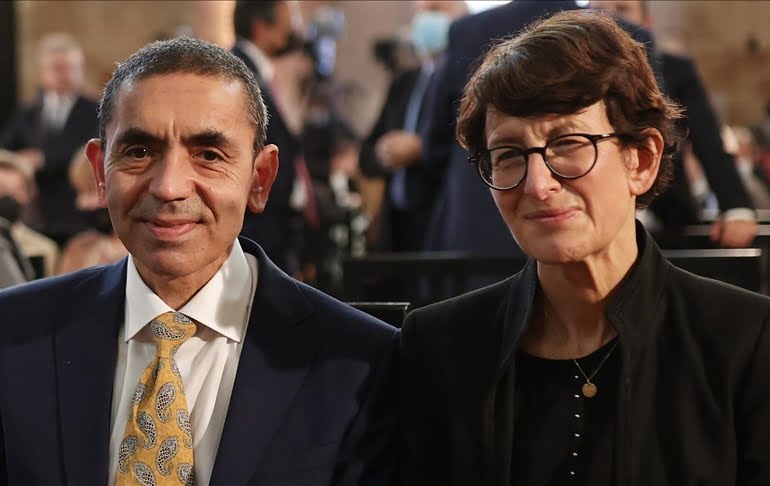 BioNTech’in kurucuları Şahin ve Türeci Almanya’nın büyük bilim ödülünü aldı