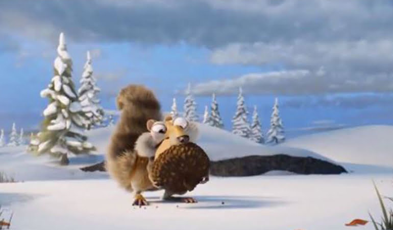Buz Devri’ne veda… Scrat meşe palamudunu yedi