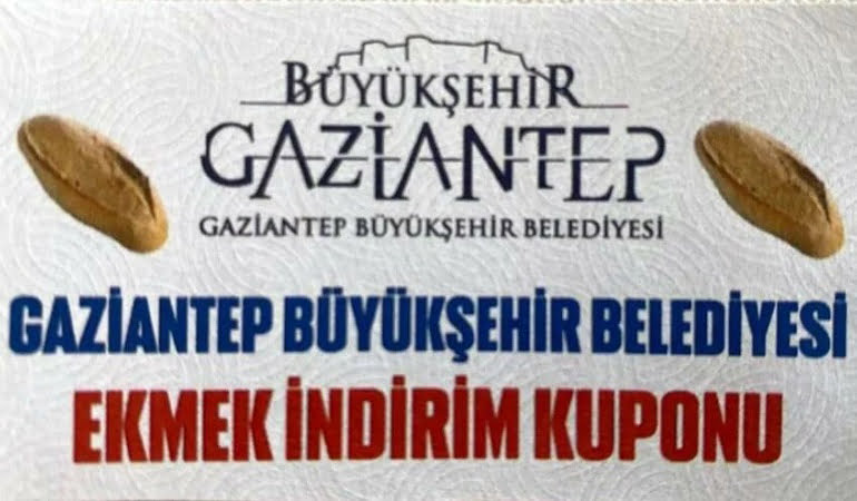 Gaziantep’te indirim kuponlu ekmek dönemi