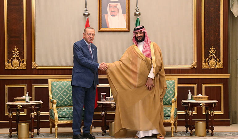 Erdoğan, Suudi Arabistan Veliaht Prensi Selman ile görüştü