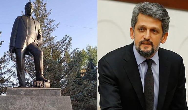HDP’li Garo Paylan utanmasa ‘bu heykeli Ankara’ya dikelim’ diyecek!