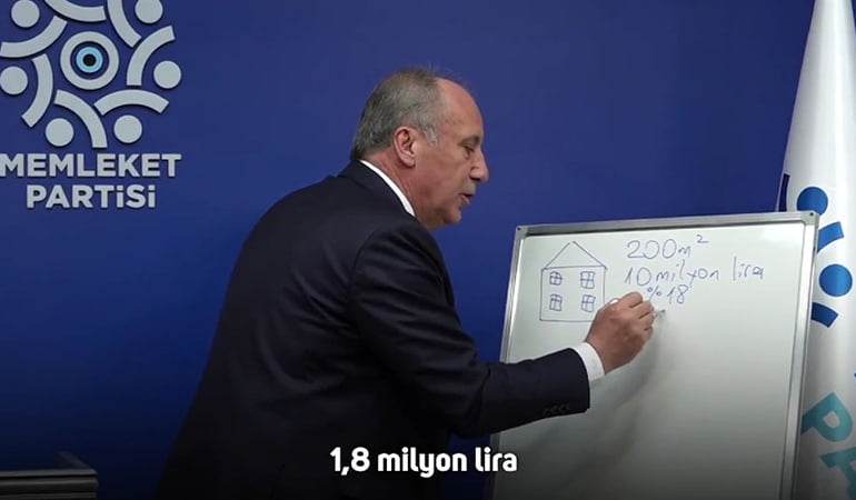 KDV kazığını tahtada anlattı