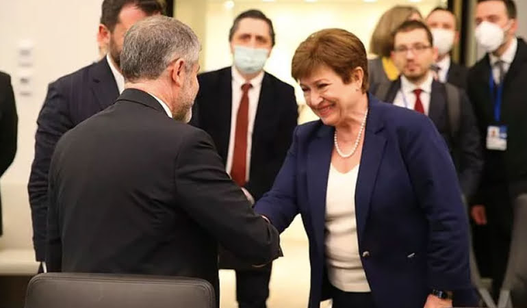 Nebati Washington’da… İMF Başkanı ile sıcak fotoğraf