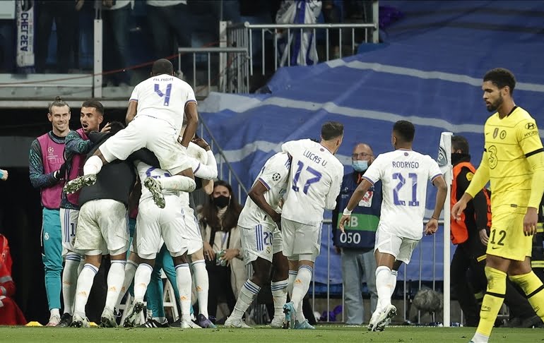 Real Madrid, Chelsea’yi uzatmanın sonunda eledi