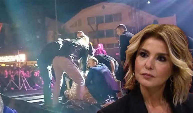 Gülben Ergen sahnede bir anda yere yığıldı