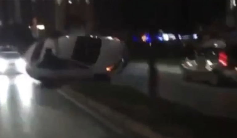 Asker konvoyundaki feci kaza kamerada