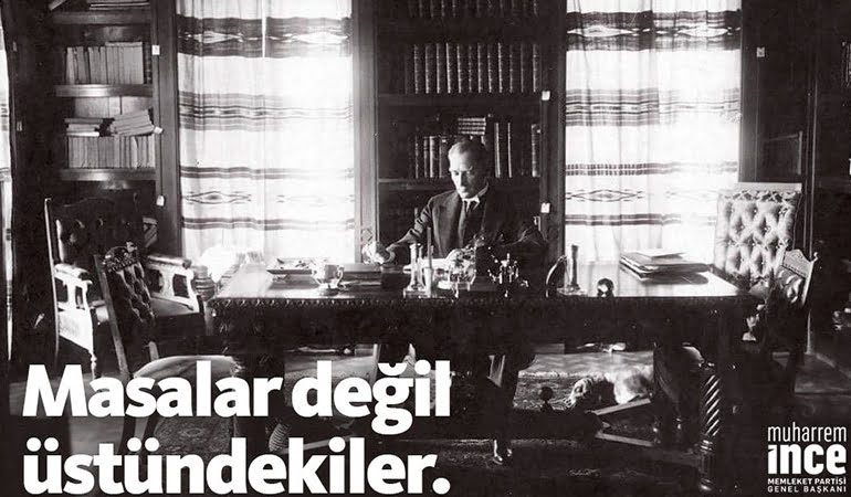Altılı masa filmine Atatürk’lü gönderme: Masalar değil üstündekiler!