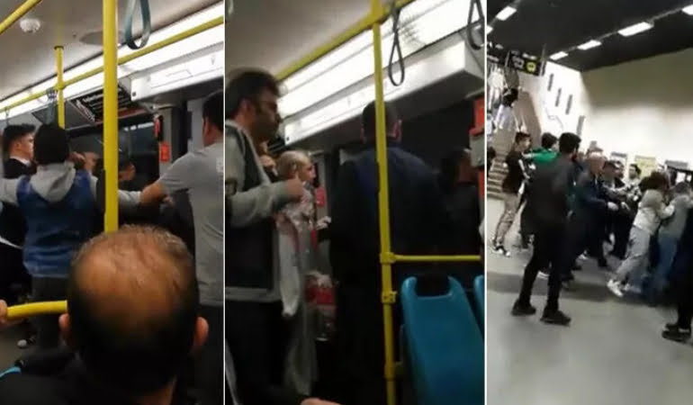 Metroda sigara içme kavgası