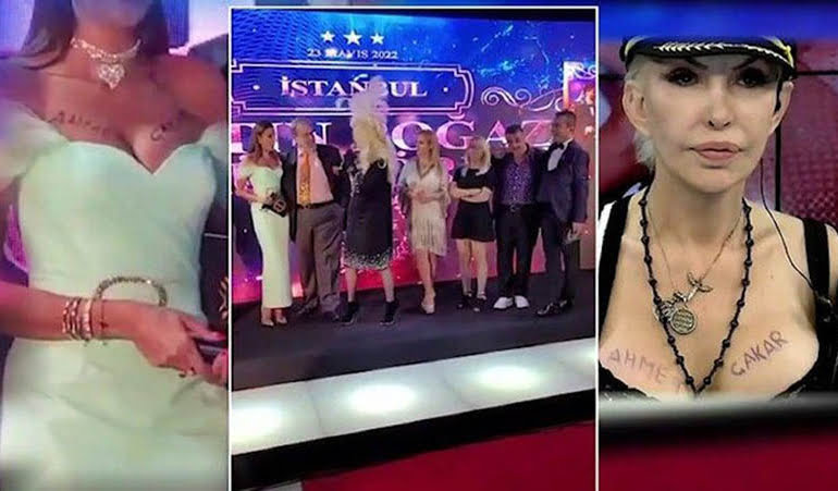 Özge Ulusoy’un göğsüne, eski MHP’li Ahmet Çakar’ın adını yazdılar