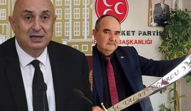 MHP’li başkandan CHP’li Özkoç’a kılıçlı tehdit