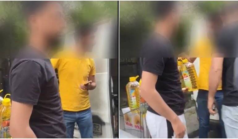 Sıvı yağ hırsızları kamerada