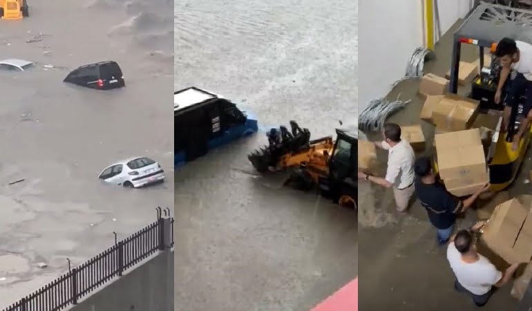 Ankara’yı sağanak vurdu