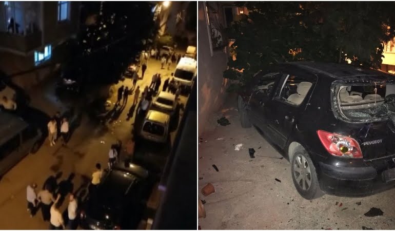 Boşanmak istediği eşi sokağı savaş alanına çevirdi