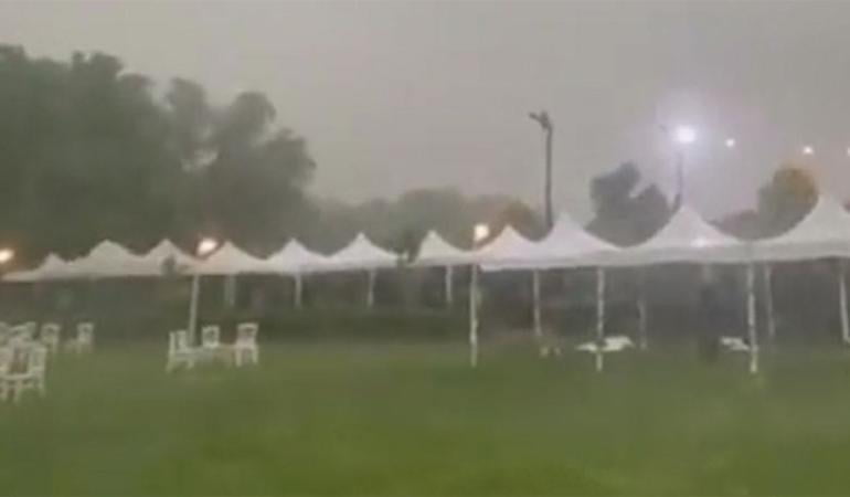 Meteoroloji Genel Müdürü’nün düğünü sağanak yağış nedeniyle yarıda kaldı