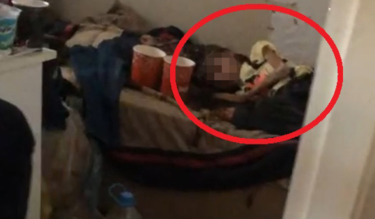 Çöp evden ‘çocuk’ çıktı
