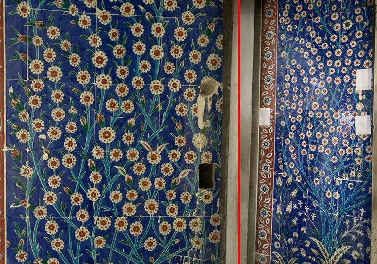 Topkapı Sarayı’nda ‘500 yıllık çiniler matkapla delindi’ iddiasına yalanlama