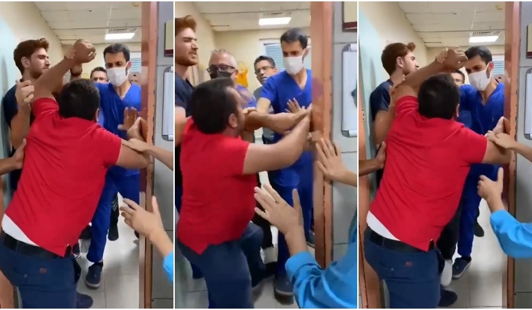 ‘Maske’ uyarısında bulunan doktora saldırdı