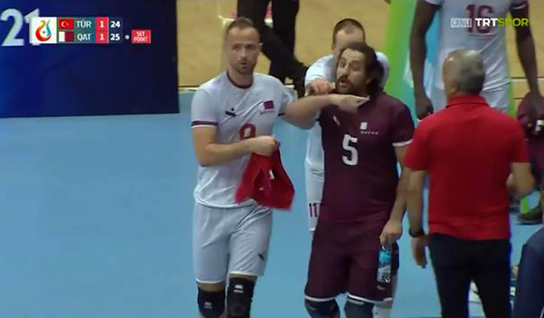 İslami Dayanışma Oyunları’nda Katarlı sporcudan skandal hareket!