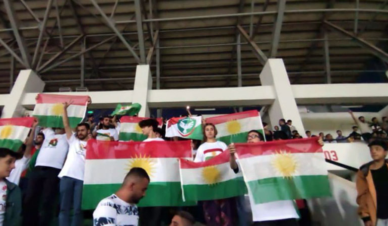 Amedspor maçında skandal… ‘Kürdistan’ bayrakları açtılar