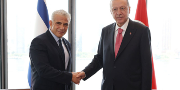 Cumhurbaşkanı Erdoğan, İsrail Başbakanı Lapid’i kabul etti (DHA)
