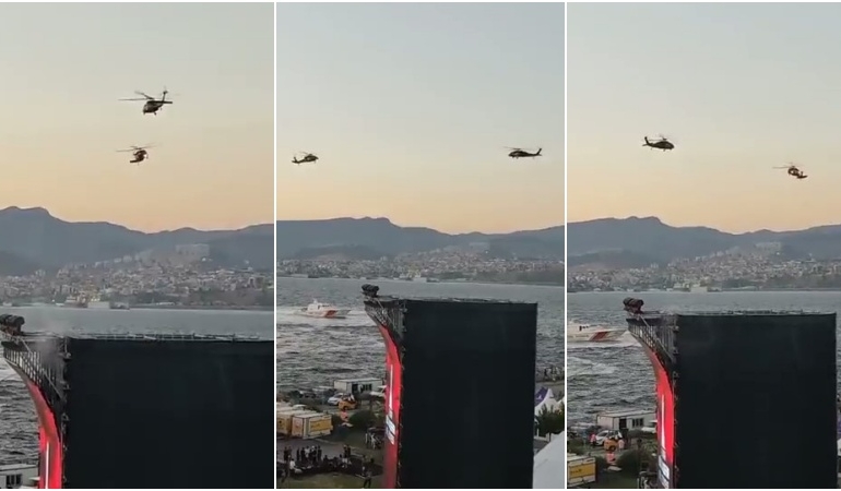 İzmir’in kurtuluşunun 100. yılı… Helikopterler zeybek oynadı
