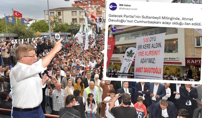 Davutoğlu’nun adaylığı ilan edildi… ‘İBB Haber’ ayrıntısı