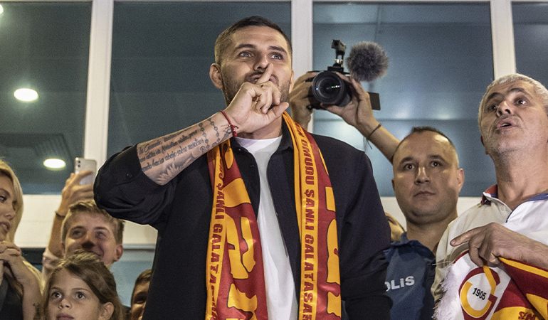 Mauro Icardi, Galatasaray için İstanbul’da